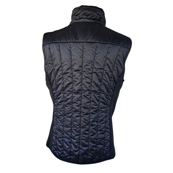 ANATOMIE Black Jocey Long Collar Puffy Vest Size Large Modern Minimalist - Picture 6 of 10